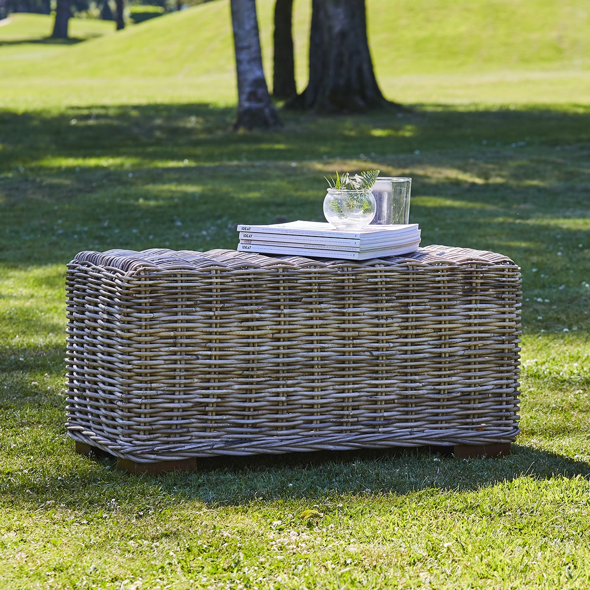 MUSA - Rechteckiger Couchtisch aus Natur-Kubu