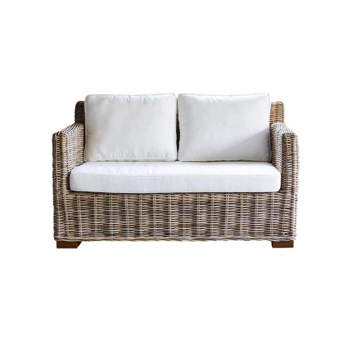 MUSA - Gartensofa aus naturfarbenem Kubu