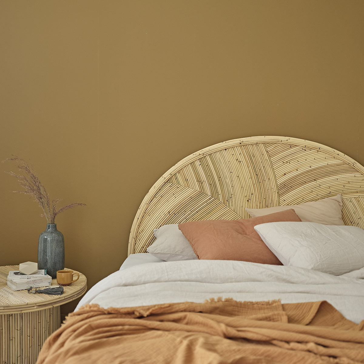 ALMA - Kopfteil aus Rattanrohr 160 cm