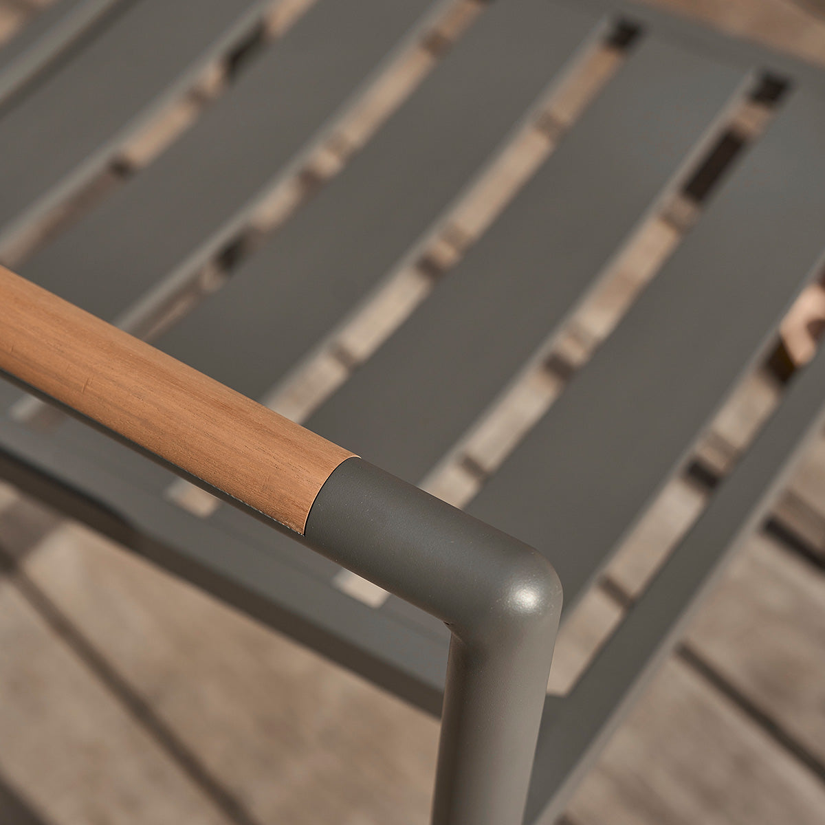 SIENA - Gartensessel aus massivem Teakholz und Aluminium