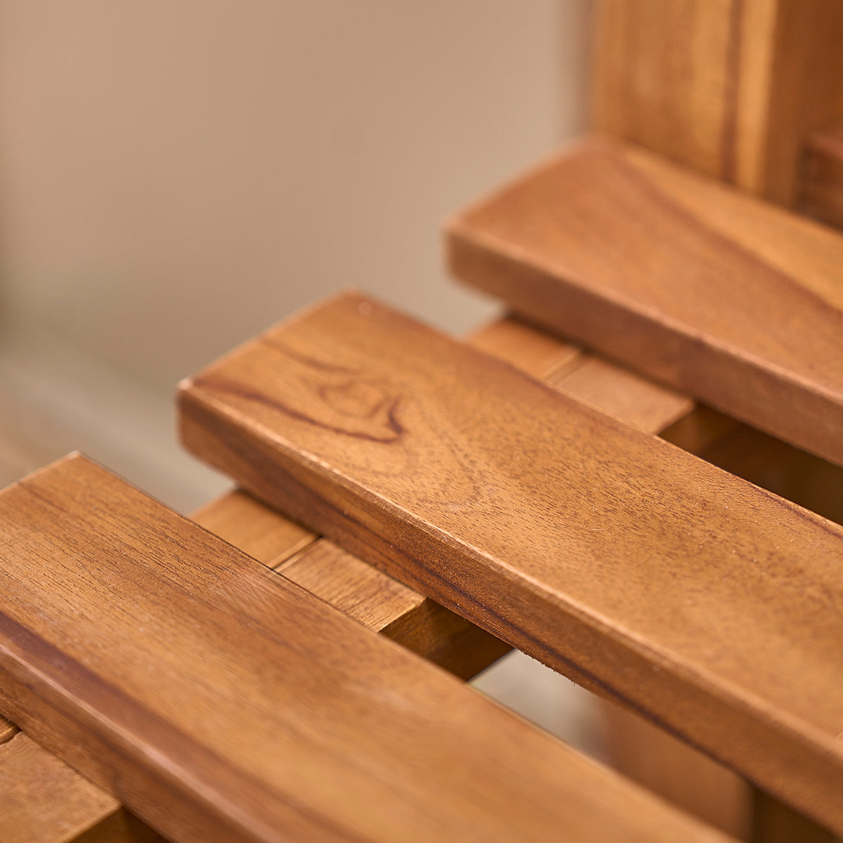 BALI - Gartenbank aus massivem, geöltem Teakholz 120 cm