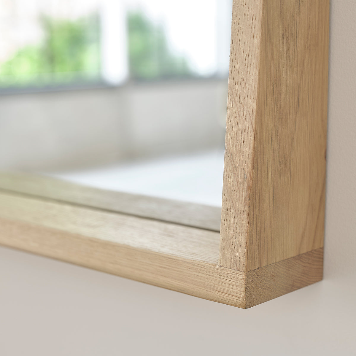 MARGAUX - Rechteckiger Spiegel aus massiver Eiche 100x50 cm