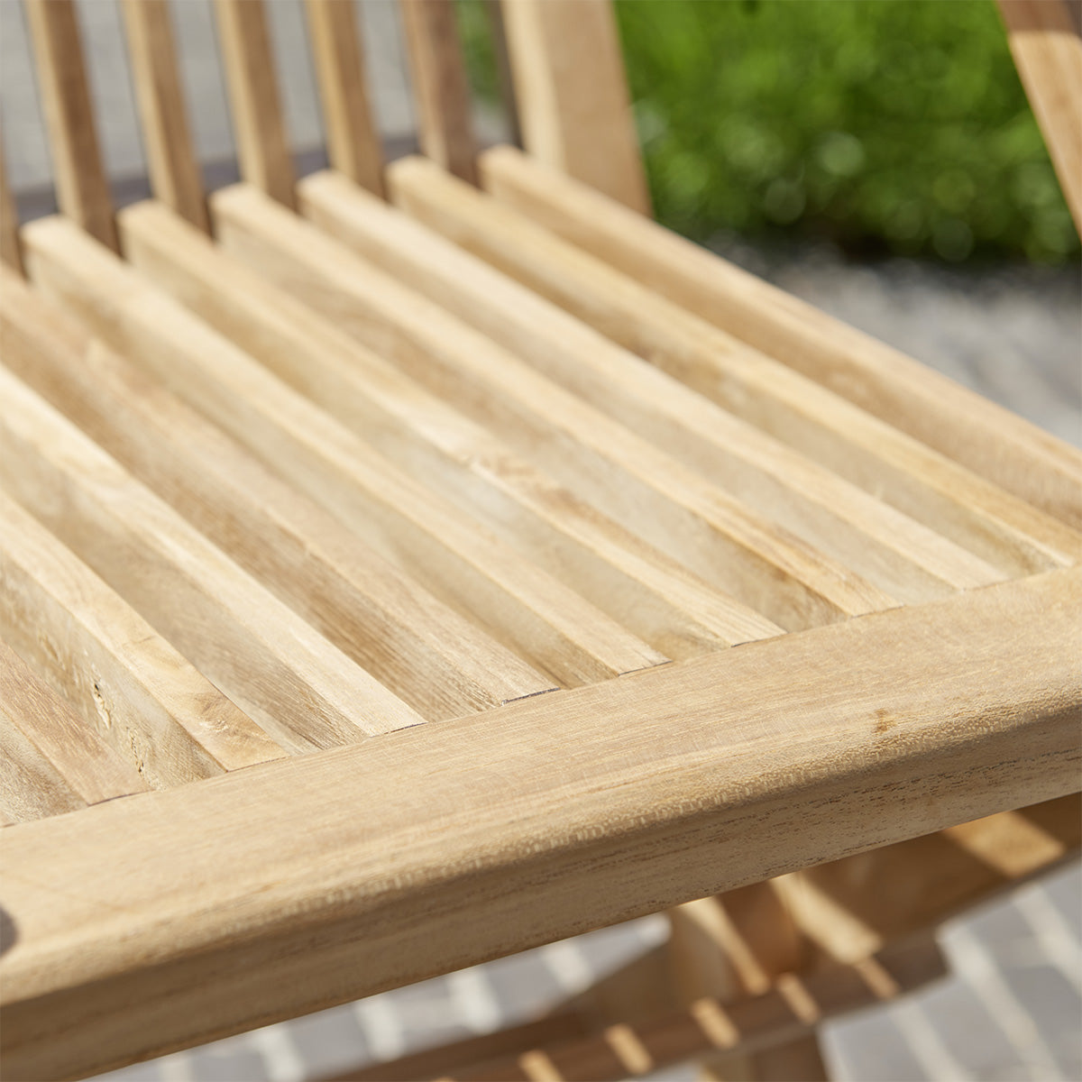 MIDLAND - Klappbarer Gartensessel Teakholz (2er Set)