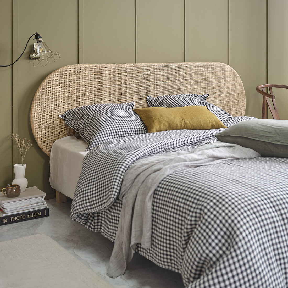 JANE - Kopfteil aus Rattan 180 cm