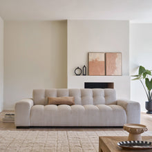 Gerades 4-Sitzer-Sofa aus naturfarbenem cord