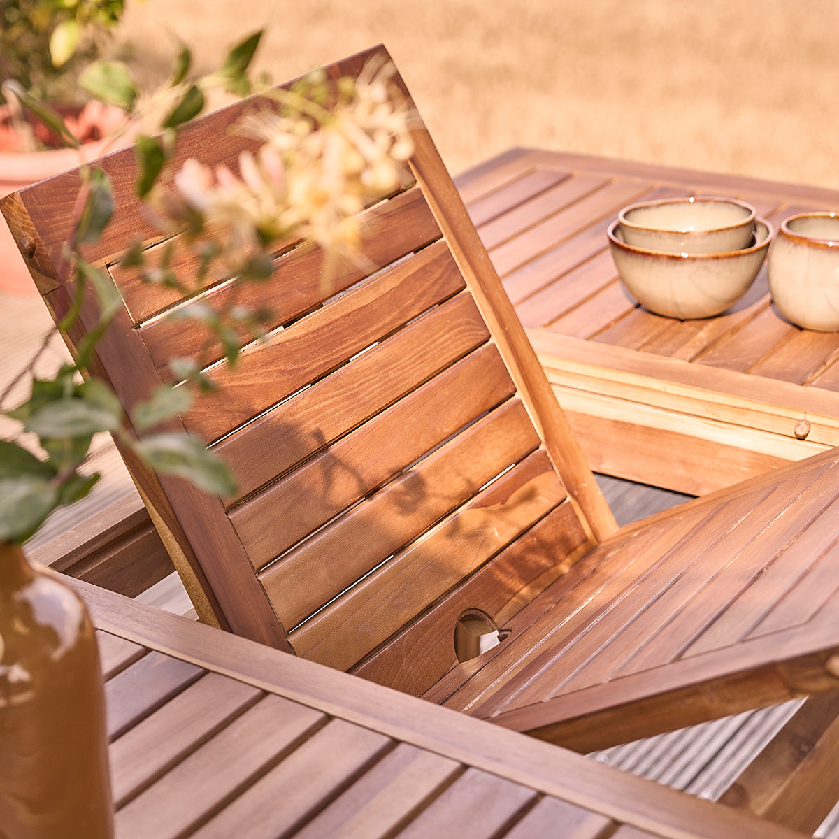 BALI - Ausziehbare Gartenmöbel aus geöltem Teakholz 4/8-Sitzer