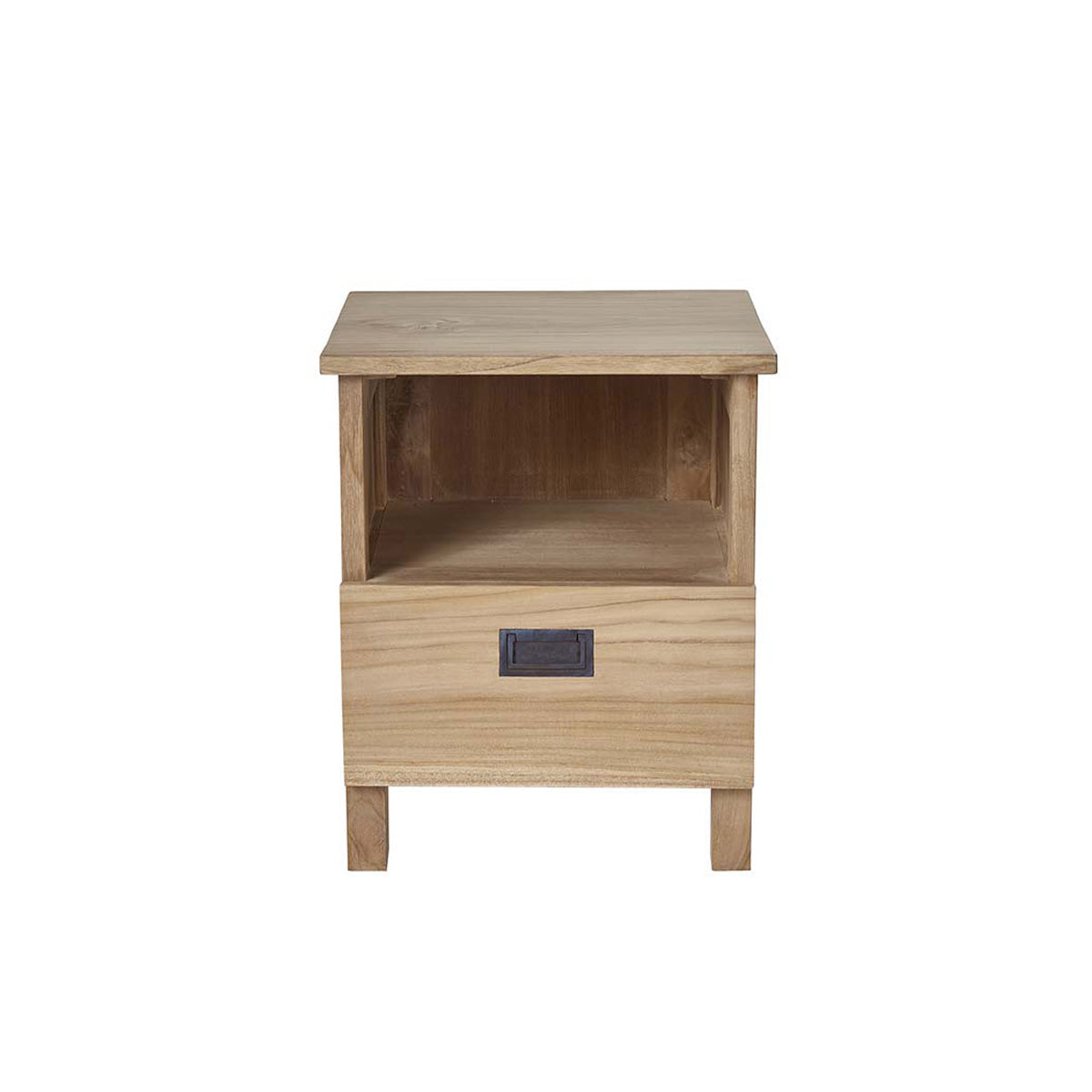 ALDO - Nachttisch aus massivem Teakholz 45 cm