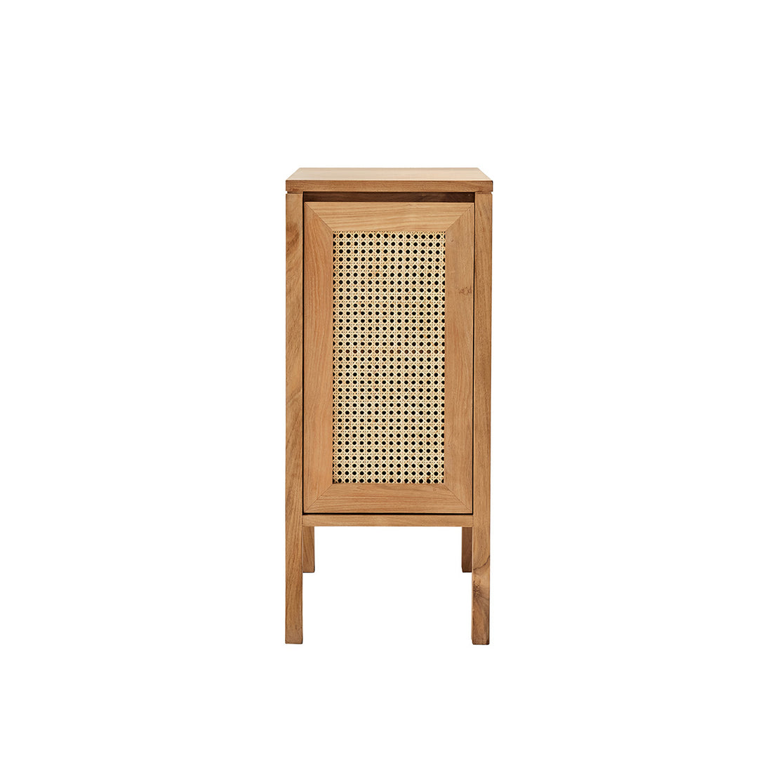 ELIOTT - Handwaschbecken aus massivem Teakholz und Rohrgeflecht 35 cm