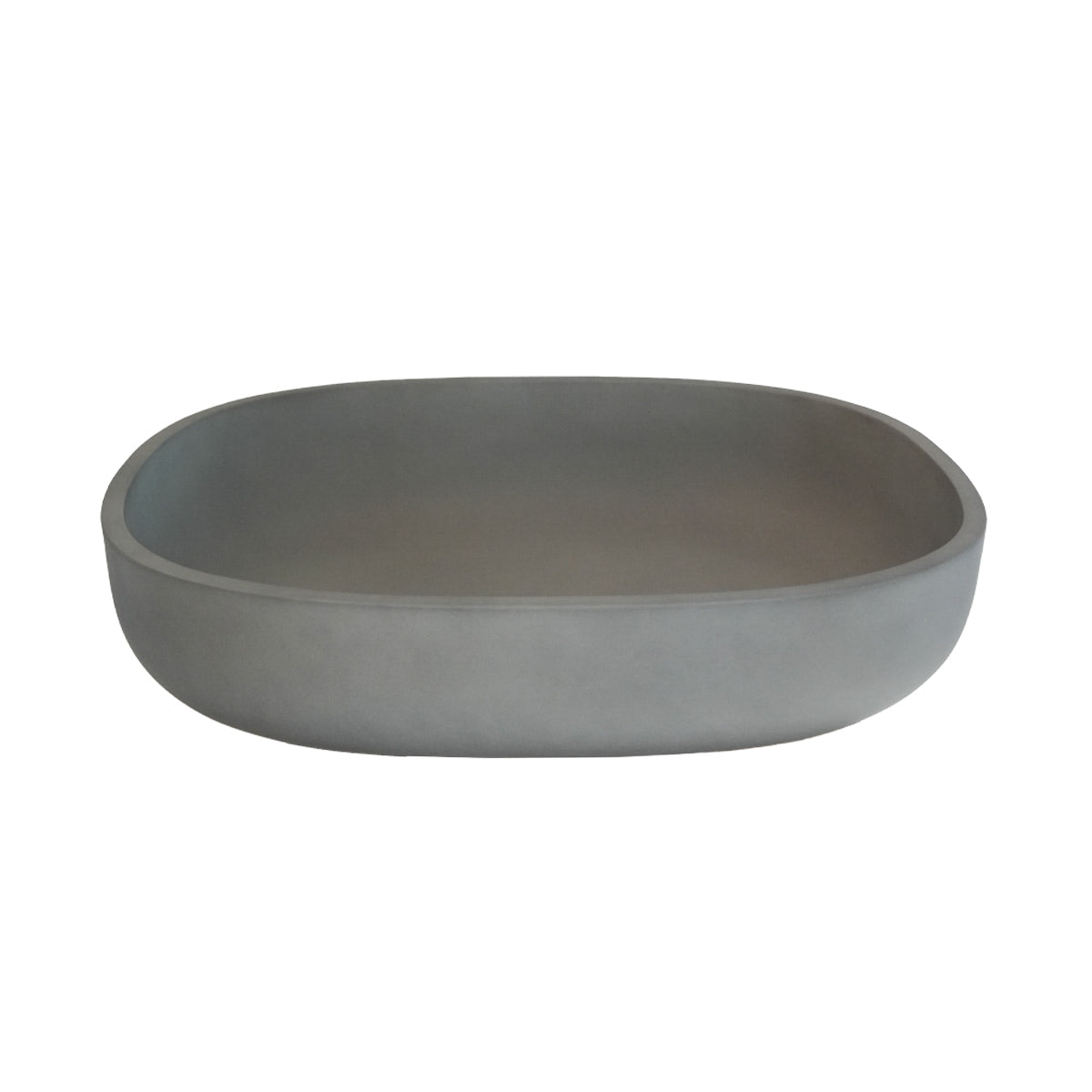 PURE - Betonbecken grau oval 50 cm