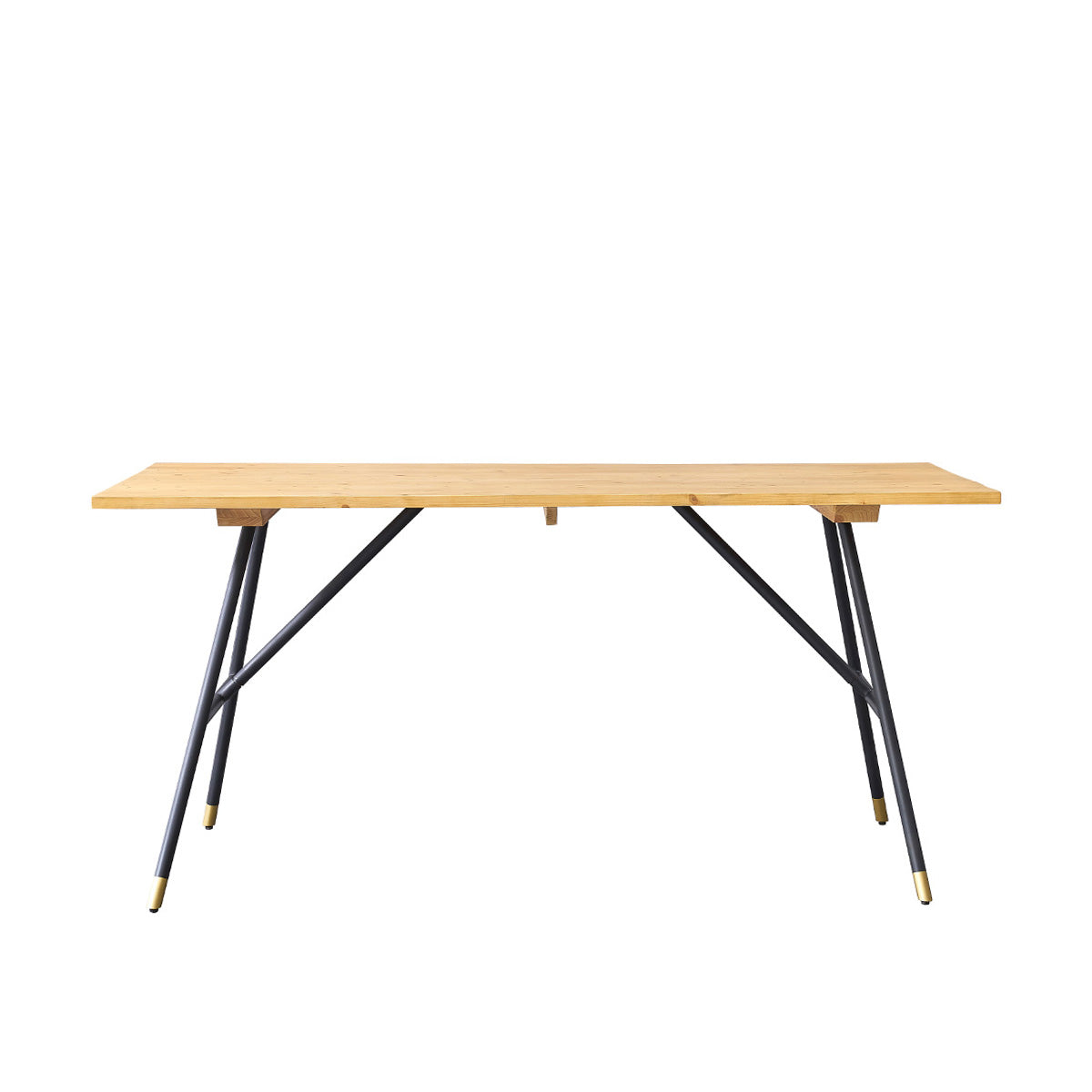 ROBIN - Tisch aus massiver Kiefer und Metall 6 pers.