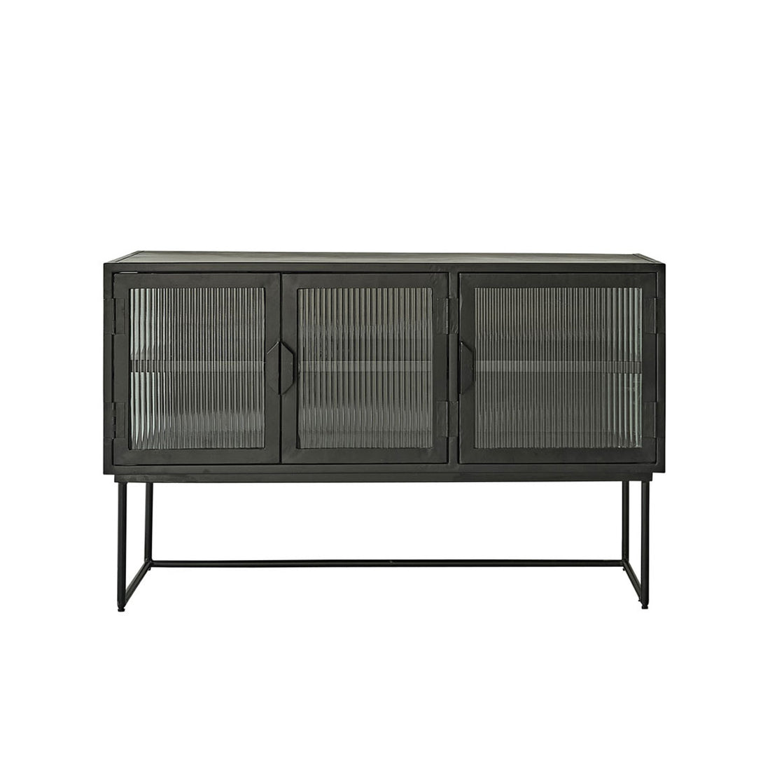 OCTAV - Buffet aus Metall und Wellglas 120 cm