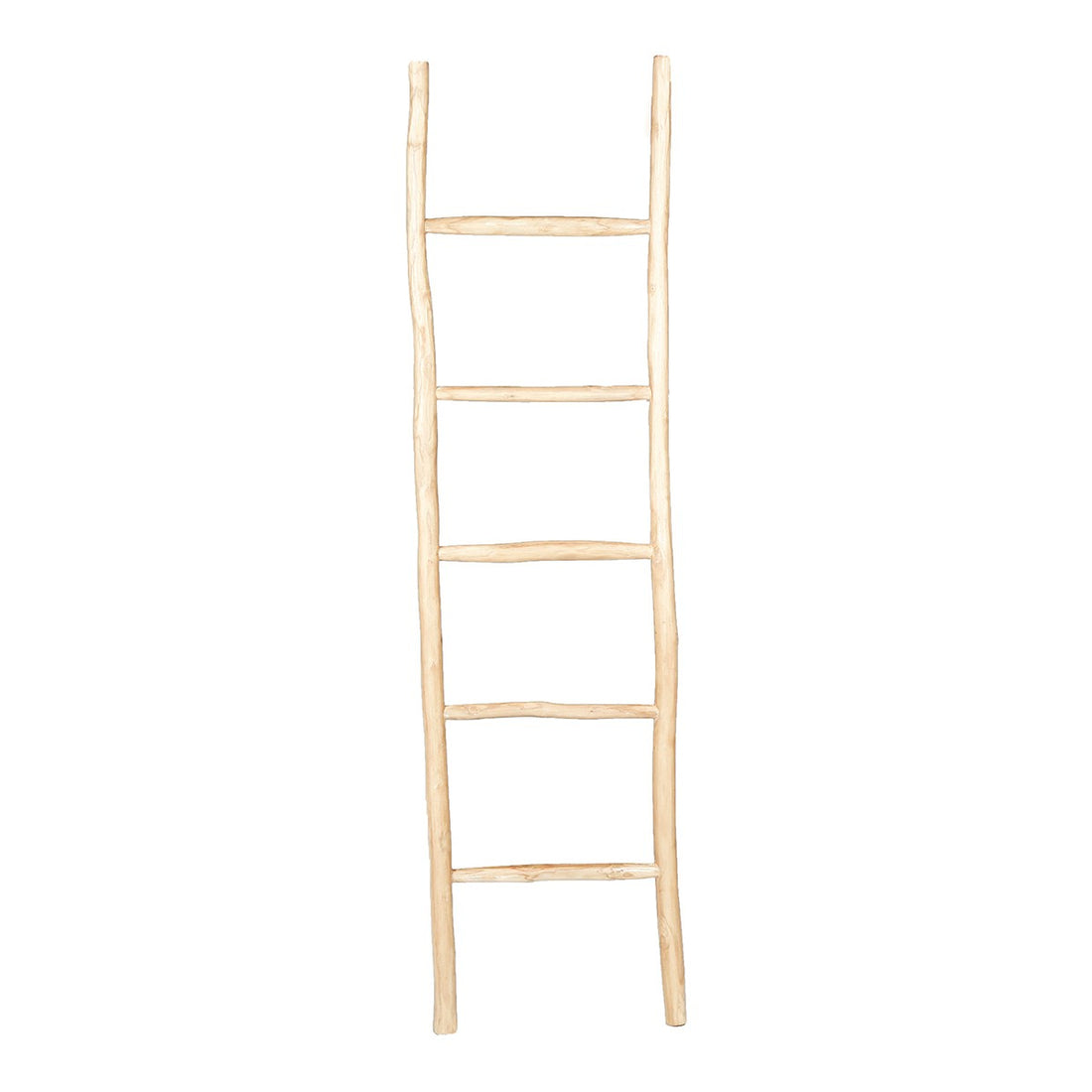 CLARA - Handtuchhalter-Leiter aus massivem Teakholz 170 cm