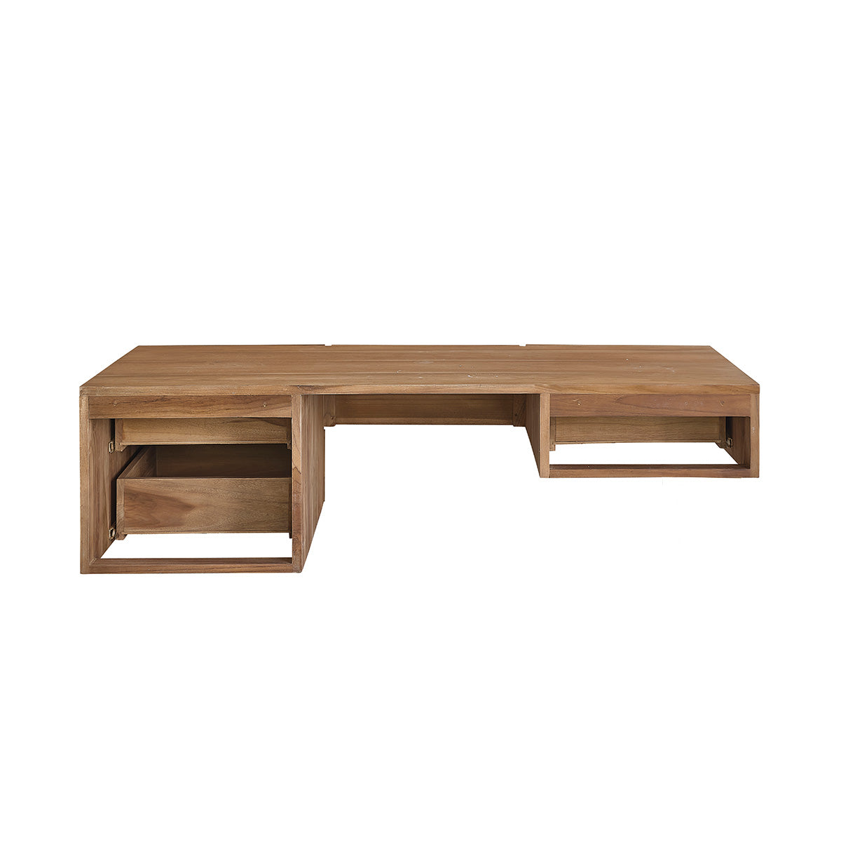 MILAN - Waschtischunterschrank aus massivem Teakholz, hängend 145 cm