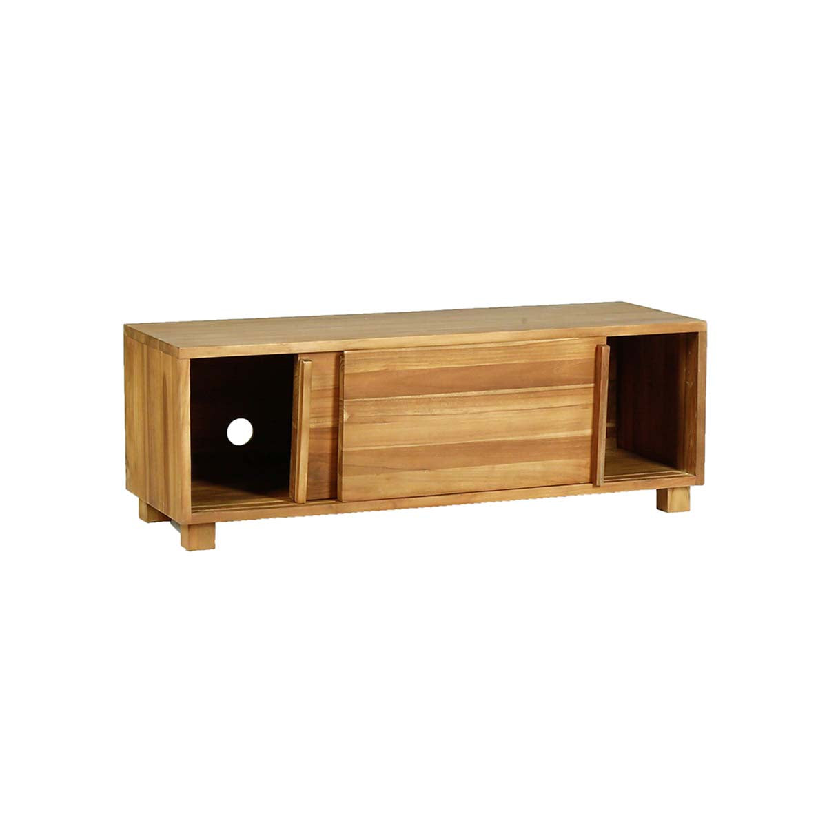 NIDO - TV-Möbel aus massivem Teakholz 100 cm