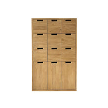 Eingangsschrank aus massivem Teakholz, 35 cm