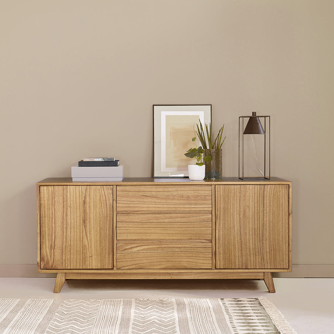 FIFTIES - Kommode aus Mindy-Holz 160 cm