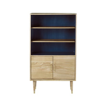 Bücherregal aus massivem Mindi-Holz, H 147 cm