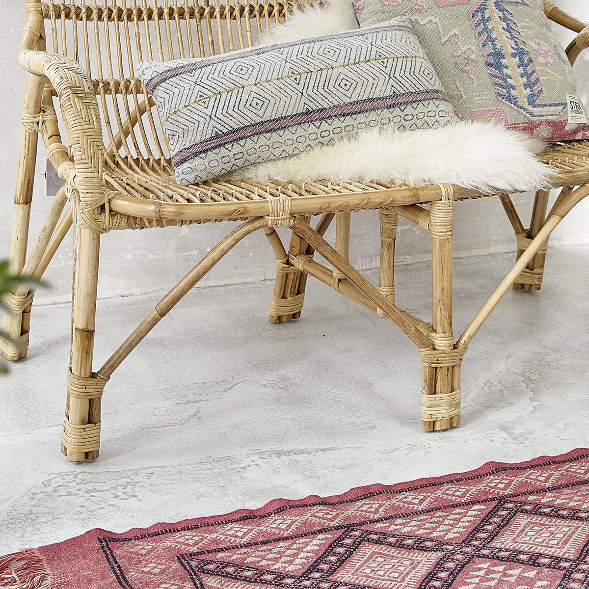 PAOLA - Vintage-Rattansofa