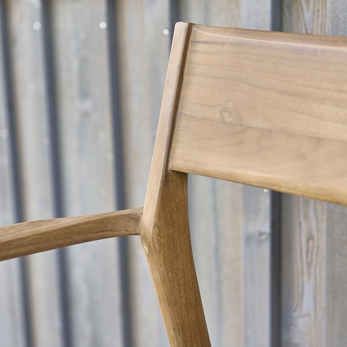 LIVIE - Gartensessel massives Teakholz und beigem Tauwerk (2er Set)