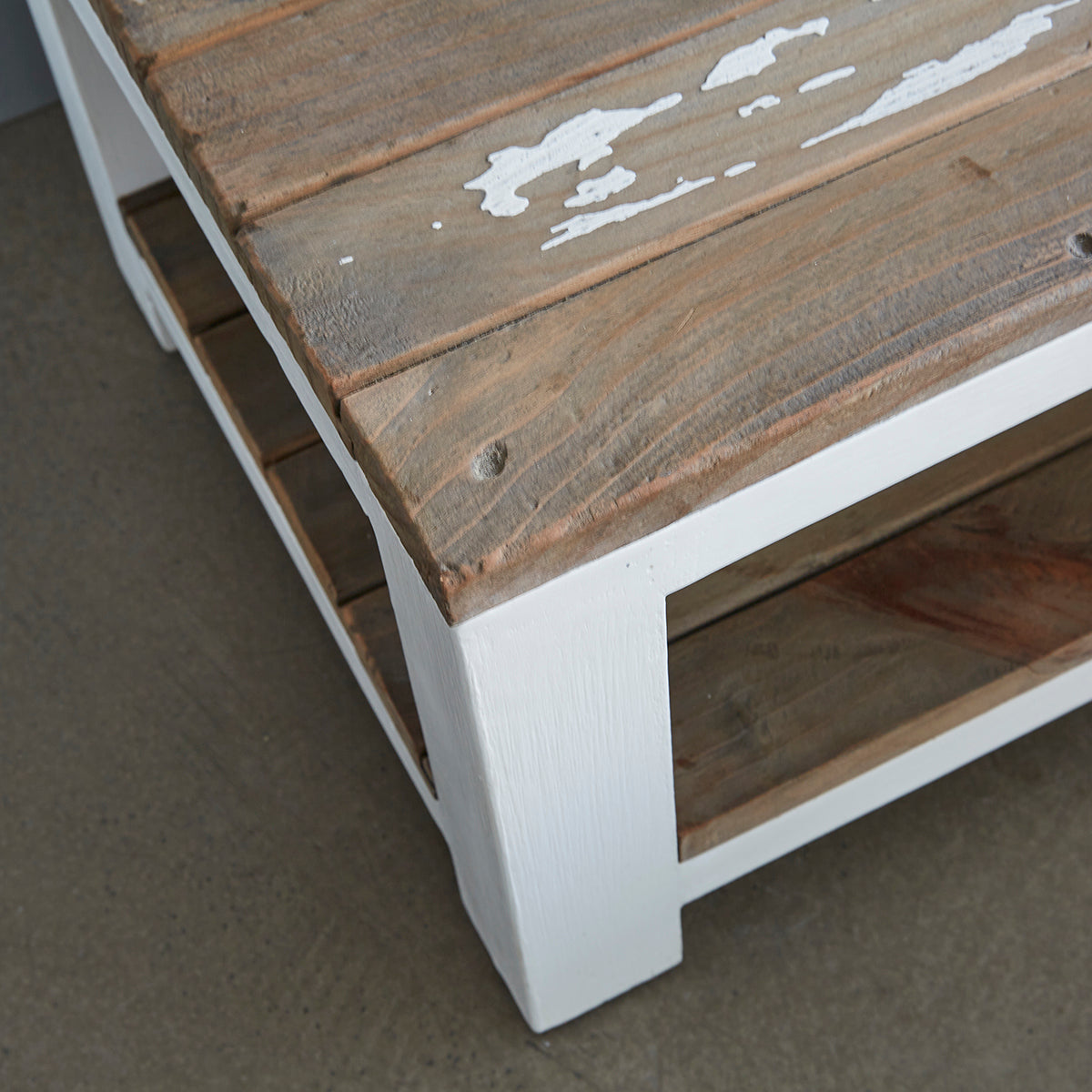 HONFLEUR - Nachttisch aus recyceltem massivem Holz 30 cm