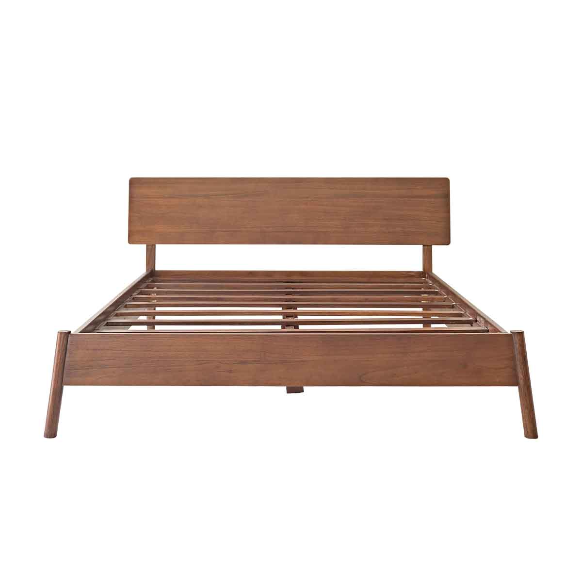 VINTAGE - Bett aus massivem Mindi 160 cm, mit Lattenrost