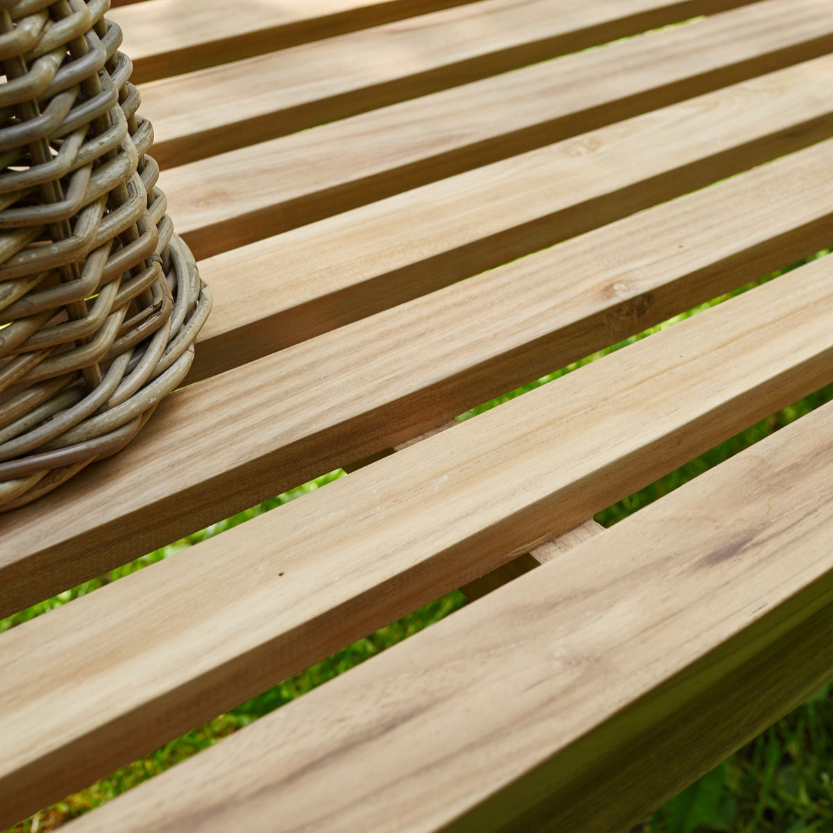 MIDLAND - Gartenbank aus massivem Teakholz