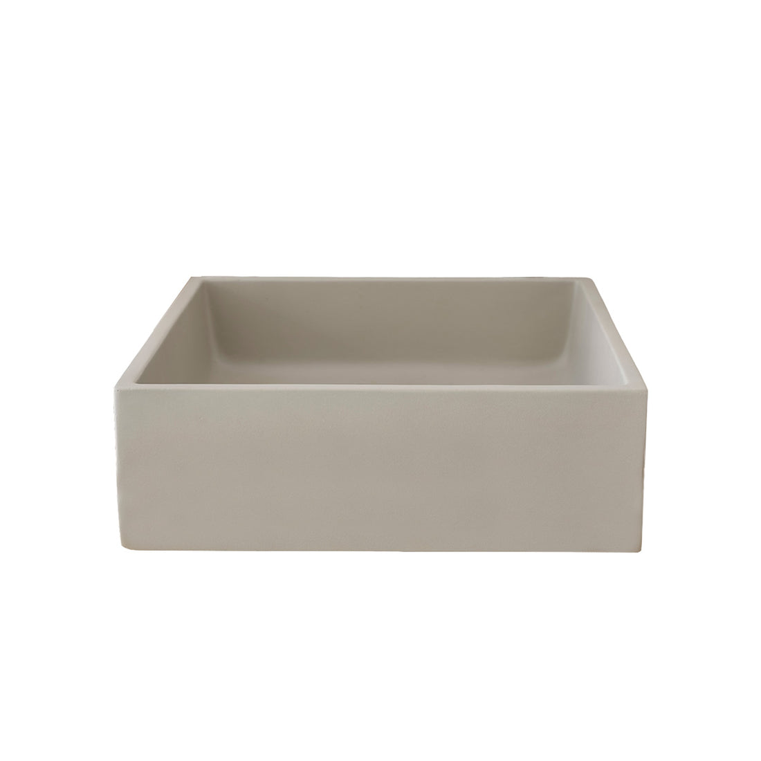 ILEX - Betonbecken grau quadratisch 37 cm