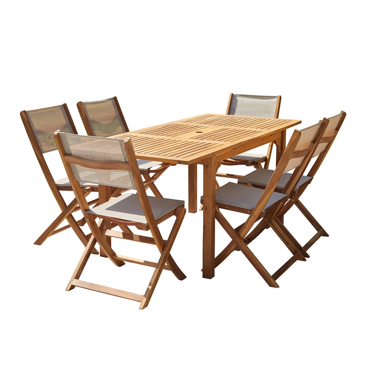 HANOÏ - Ausziehbarer Gartenmöbel aus Akazienholz 6/8 Sitzplätze