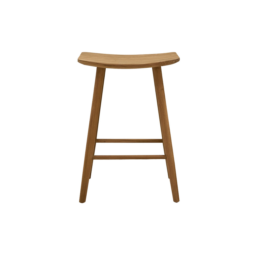 AMBRE - Barhocker aus massivem Teakholz 65 cm