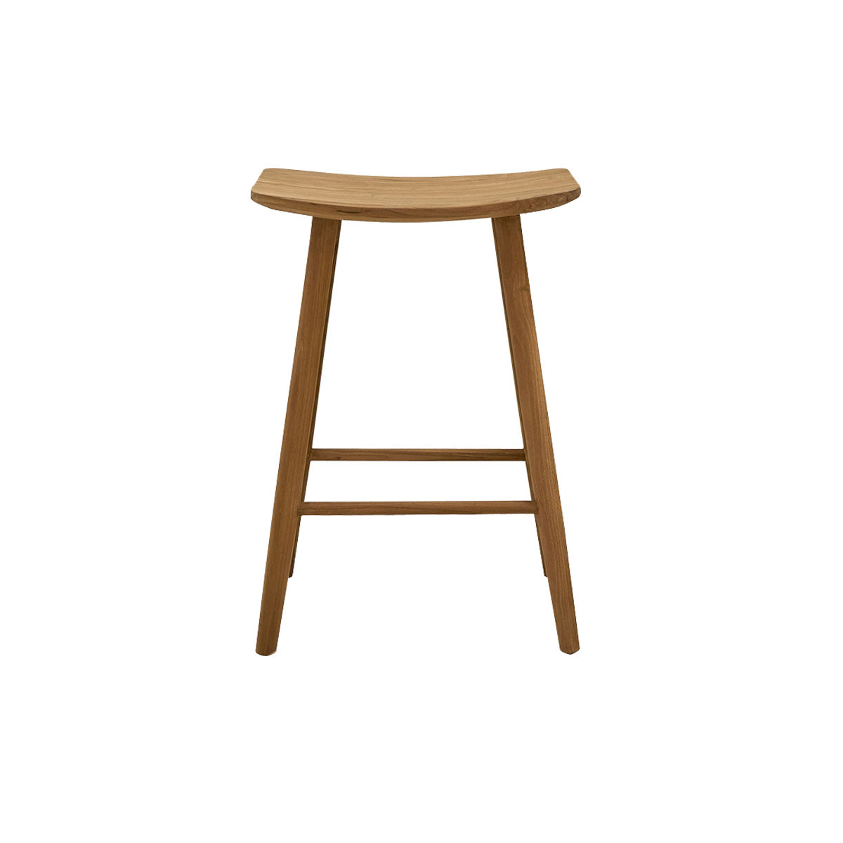 AMBRE - Barhocker aus massivem Teakholz 65 cm