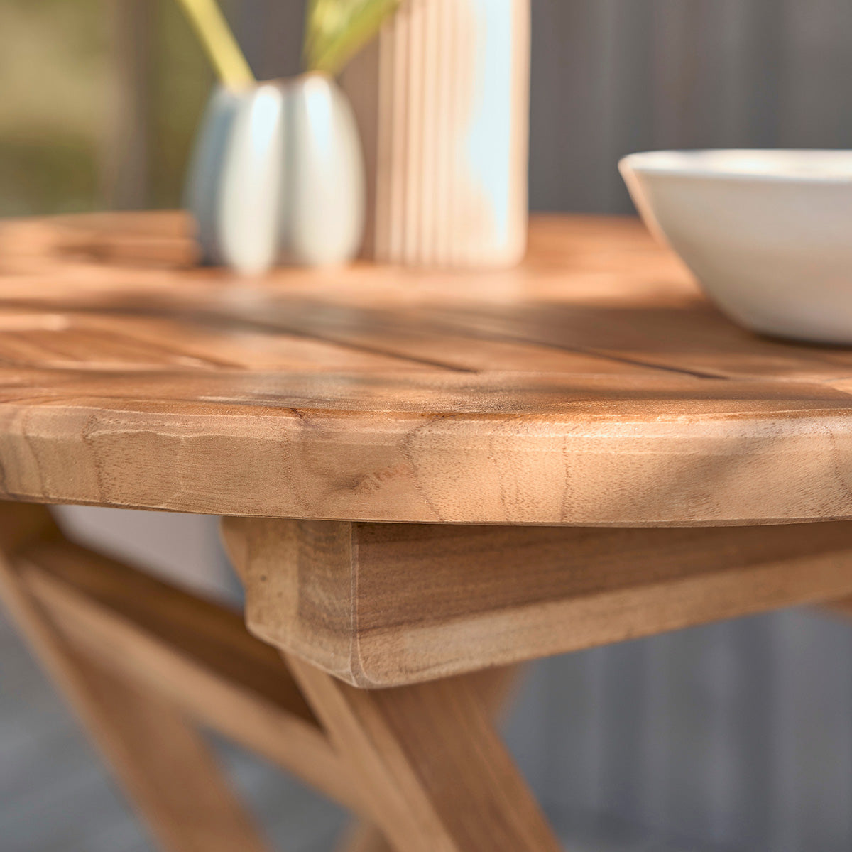 BALI - Gartenmöbel aus geöltem Teakholz 2/4 pers.