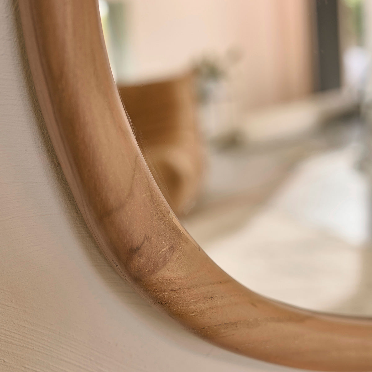 BELIZE - Spiegel aus massivem Teakholz 90x60 cm