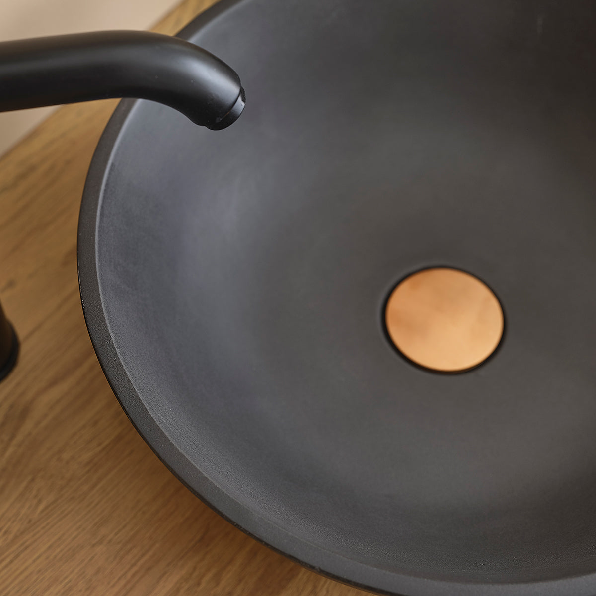 PURE - Betonbecken grau Ø37 cm