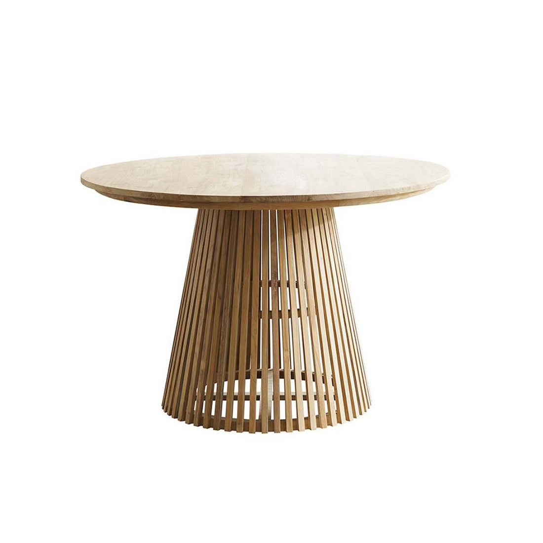 VICTORIA - Tisch aus massivem Teakholz rund 4 pers.