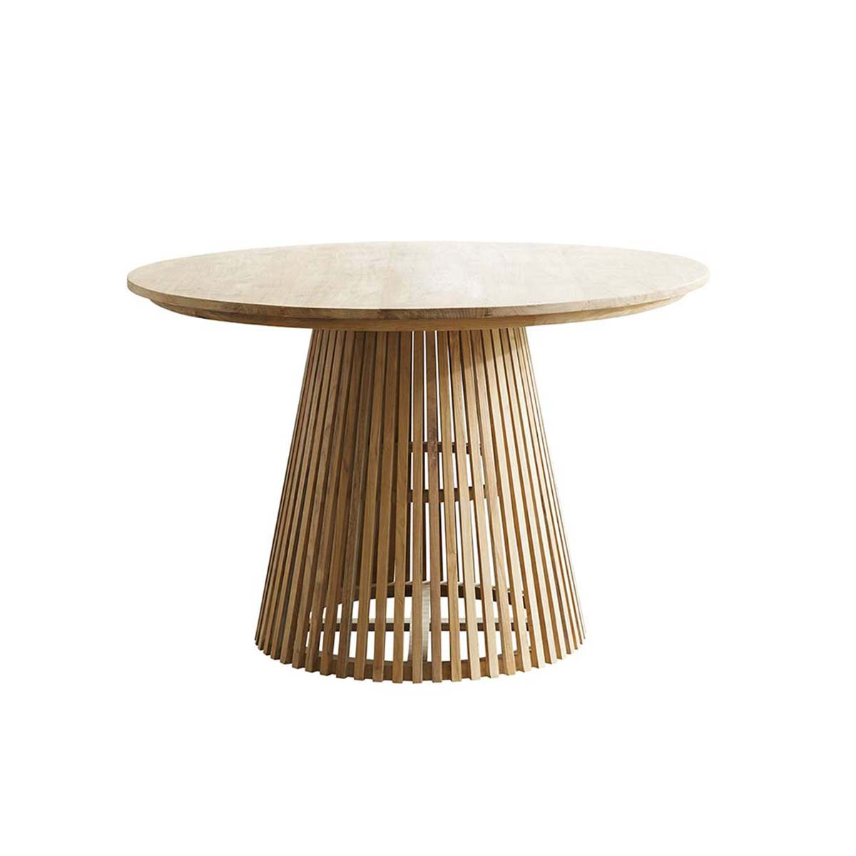 VICTORIA - Tisch aus massivem Teakholz rund 4 pers.