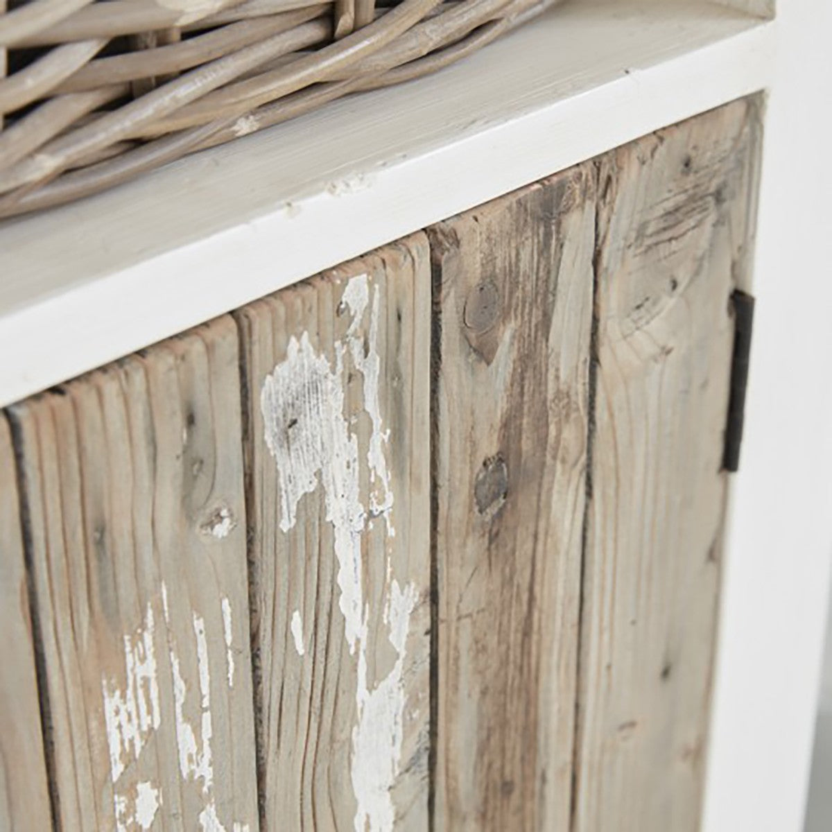 ATLANTIC - Geschirrschrank aus massivem recyceltem Holz 70 cm