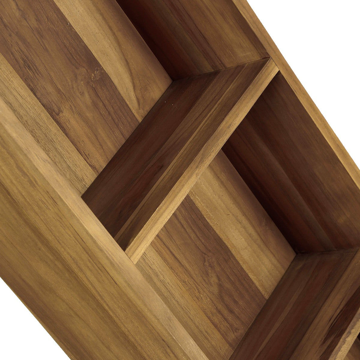 Badezimmersäule aus massivem Teakholz hängend 120 cm