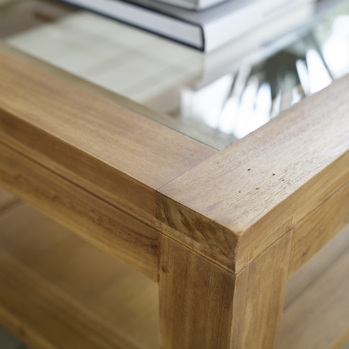 BOSTON - Couchtisch aus massivem Teakholz 120 cm