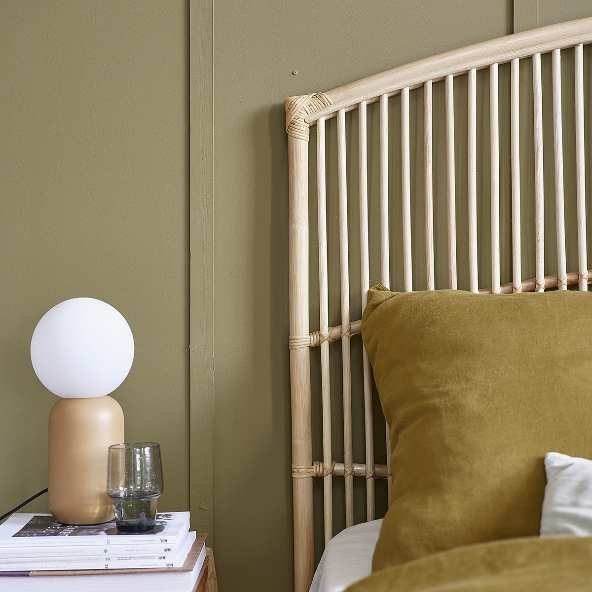 BOHO - Kopfteil aus Rattan 180 cm