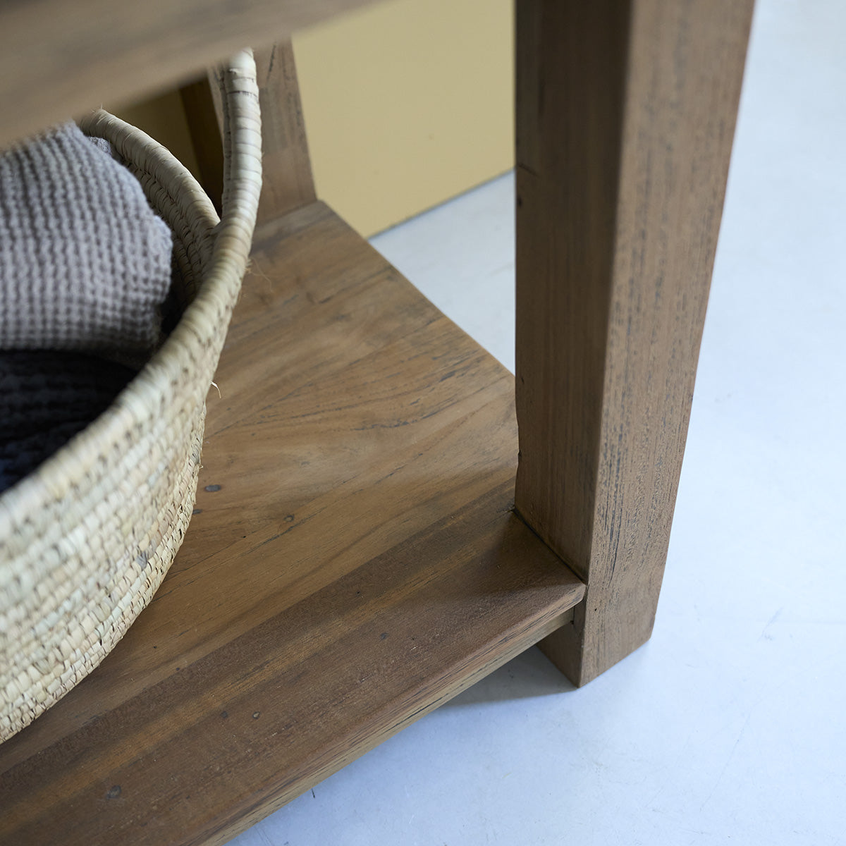 AUSTIN - Waschtischunterschrank aus recyceltem Teakholz 90 cm