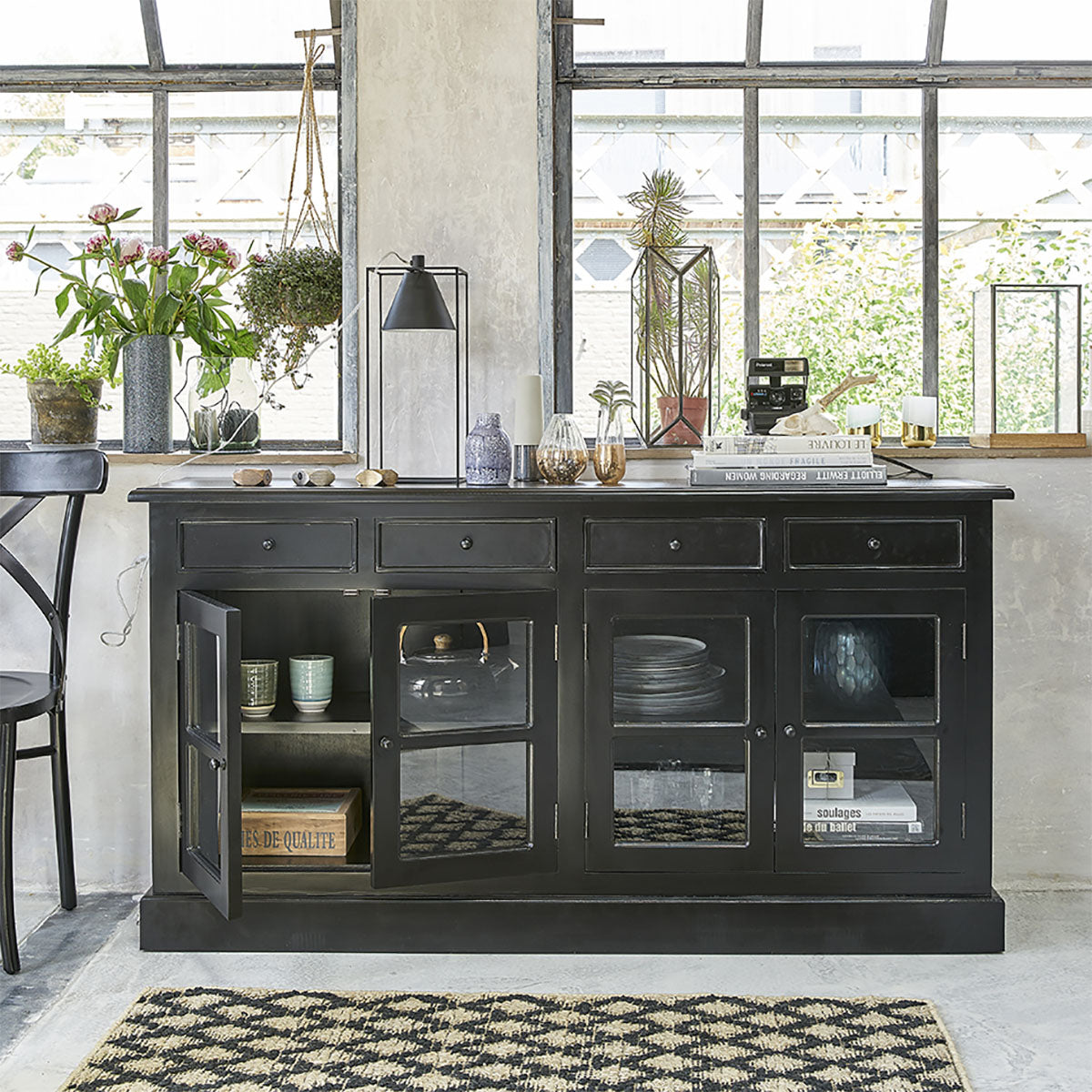 BASTIDE - Sideboard aus massivem Mahagoni 160 cm