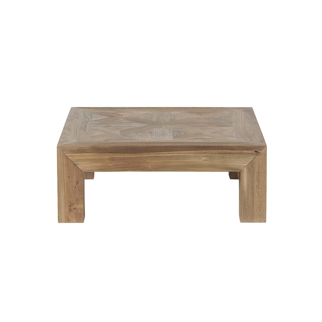 CARGO - Couchtisch aus recyceltem massivem Teakholz 80 cm