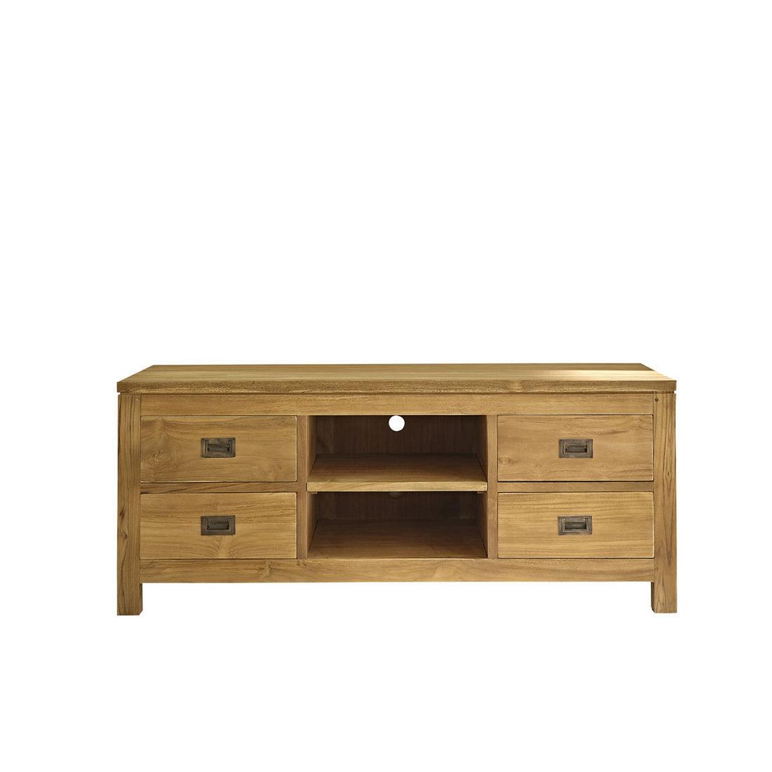 BOSTON - TV-Möbel aus massivem Teakholz 120 cm