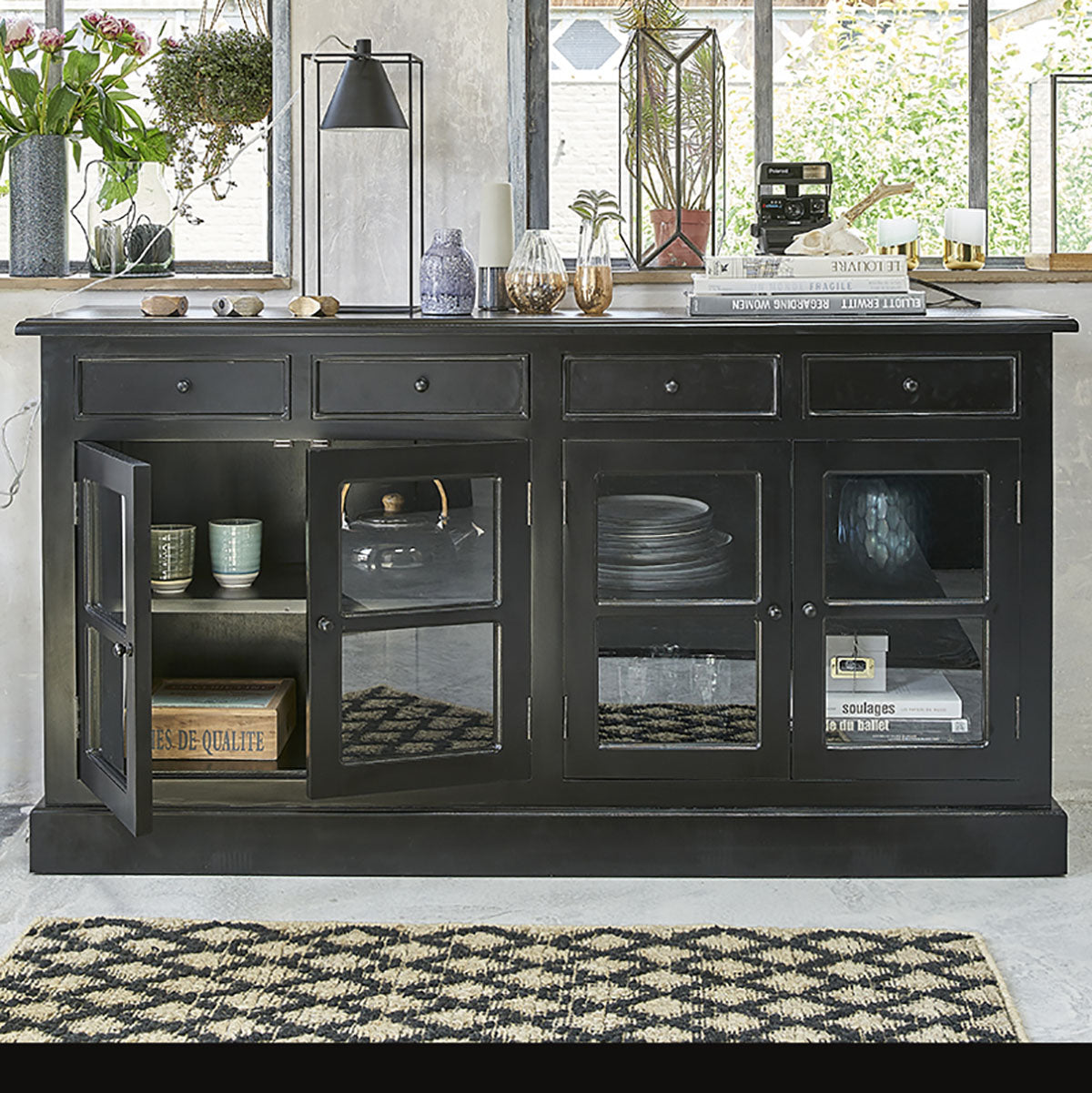 BASTIDE - Sideboard aus massivem Mahagoni 160 cm