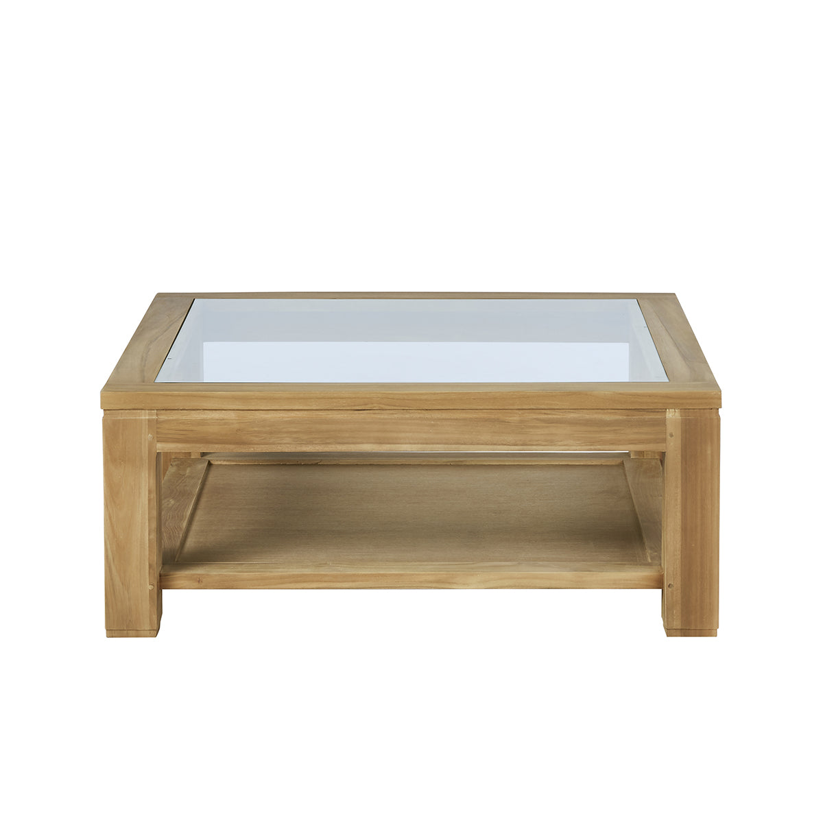 BOSTON - Couchtisch aus massivem Teakholz 100 cm