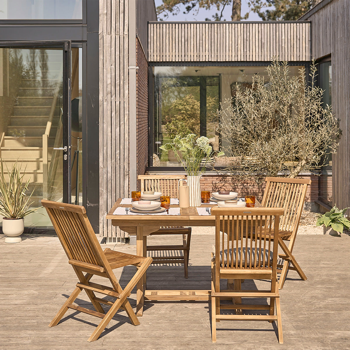 BALI - Ausziehbare Gartenmöbel aus geöltem Teakholz 4/8-Sitzer