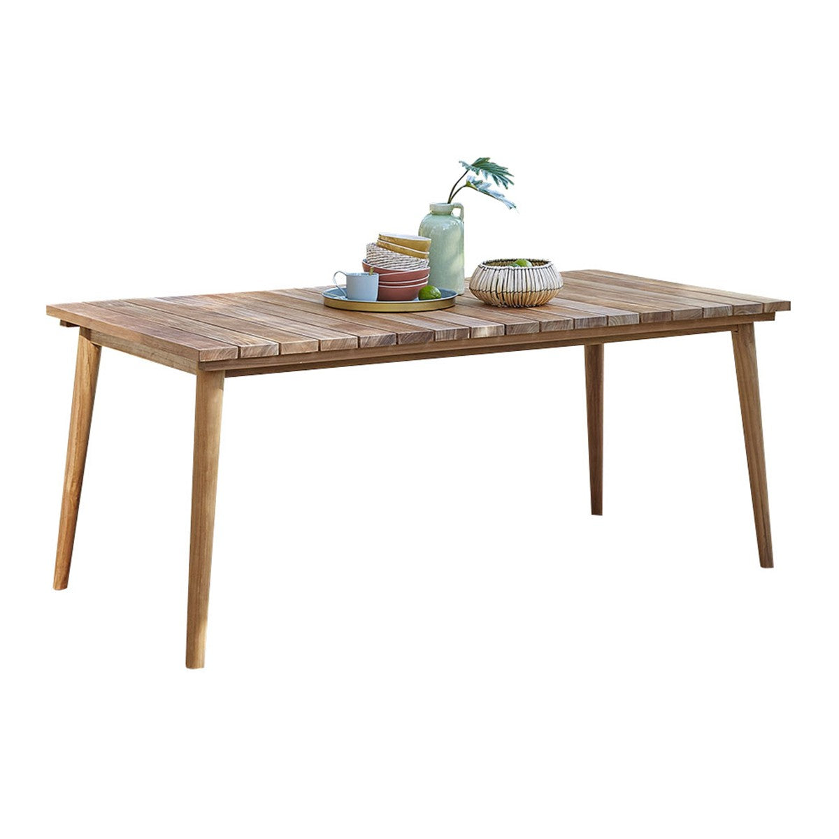 ESTHER - Gartentisch aus massivem Teakholz für 6/8 Pers.