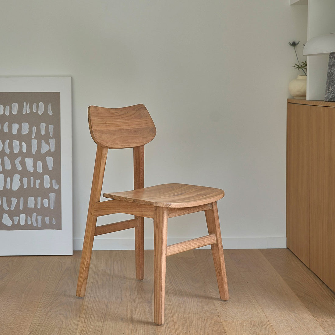 ADELE - Stuhl aus massivem Teakholz