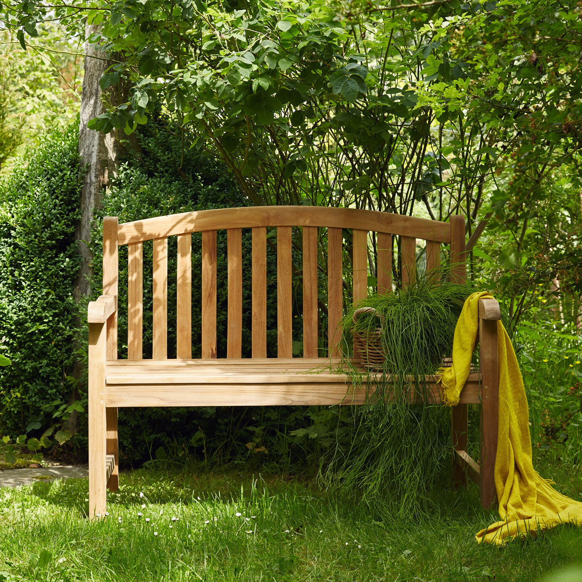MIDLAND - Gartenbank aus massivem Teakholz