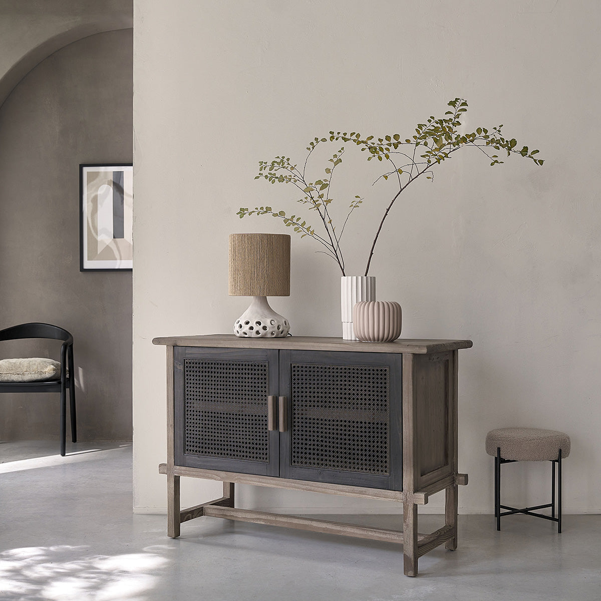 JUNKO - Buffet aus recyceltem Massivholz 120 cm